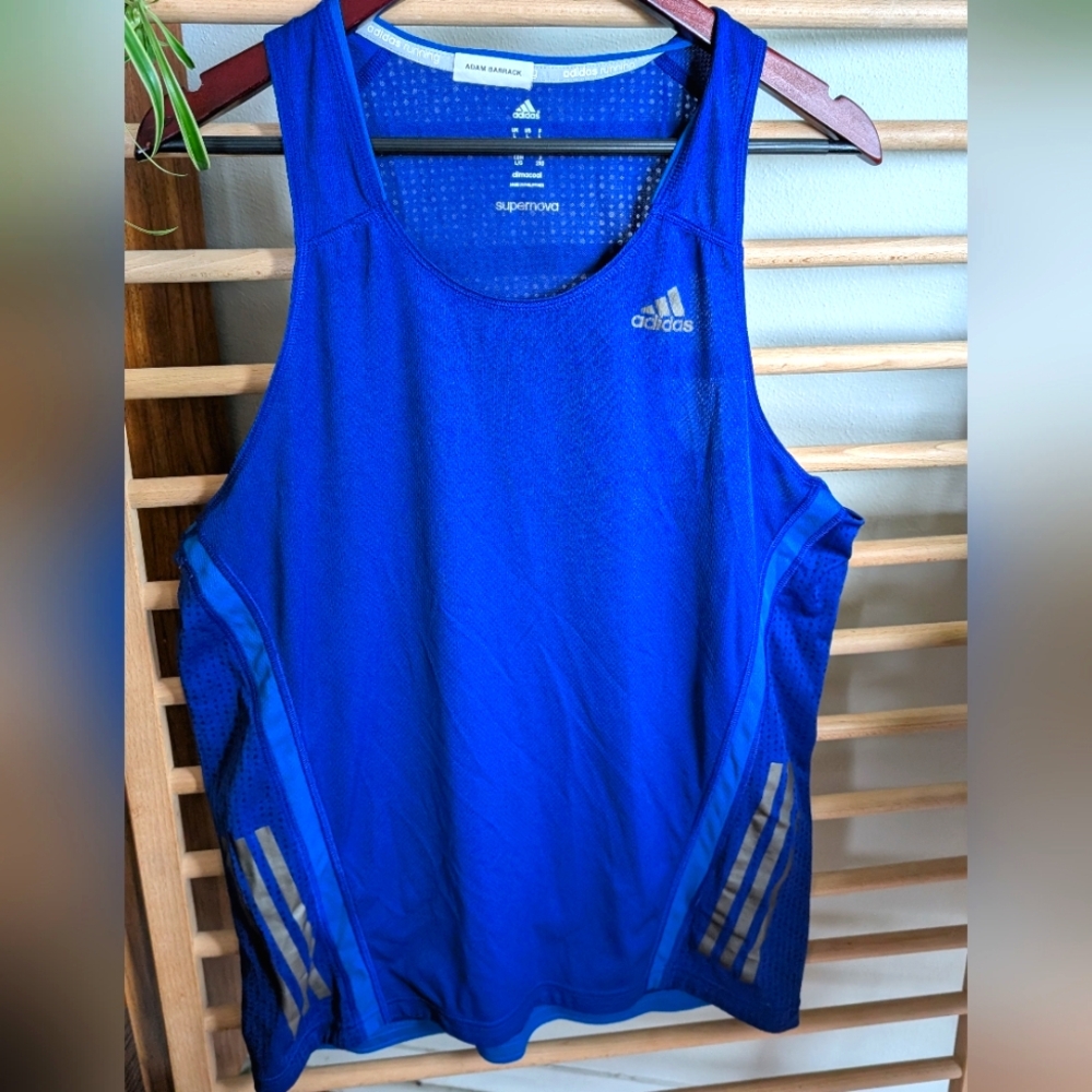 Adidas Men's Blue Tank